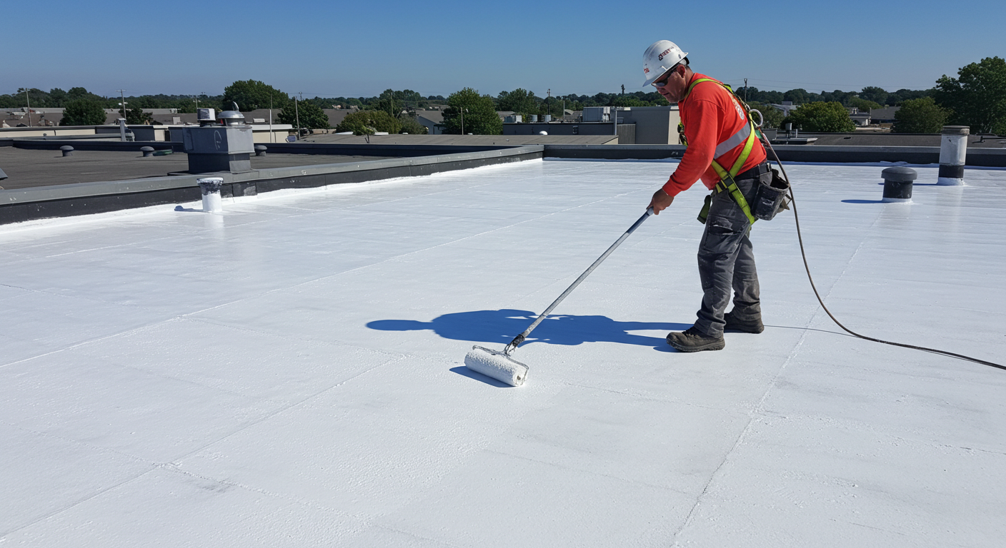 Completed roofing project