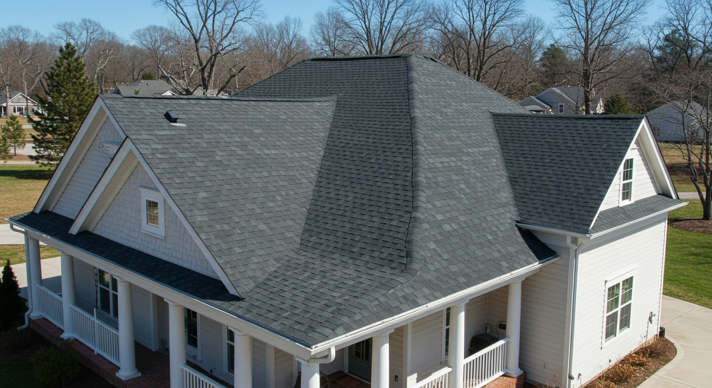Professional roof installation